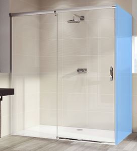 HÜPPE AURA ELEGANCE GT1700 sprchové dvere 170x200 cm, posuvné, ľavé, strieborná lesklá/sklo číra