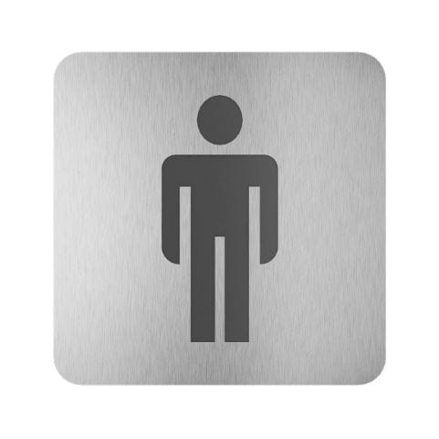 SANELA piktogram WC muži, nerez oceľ