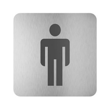 SANELA piktogram WC muži, nerez oceľ