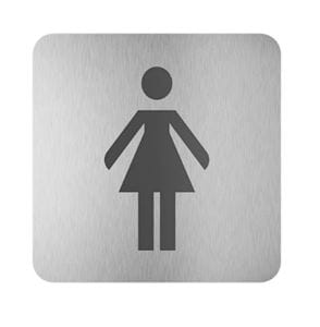 SANELA piktogram WC ženy, nerez oceľ