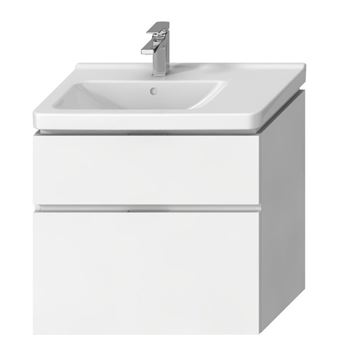 JIKA CUBITO PURE skrinka pod umývadlo 74x42, 6x68, 3 cm, 2 zásuvky, lesklá biela