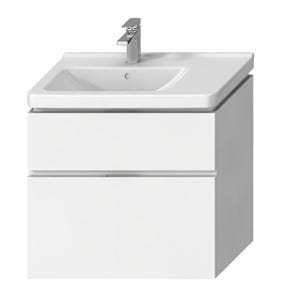 JIKA CUBITO PURE skrinka pod umývadlo 74x42, 6x68, 3 cm, 2 zásuvky, lesklá biela