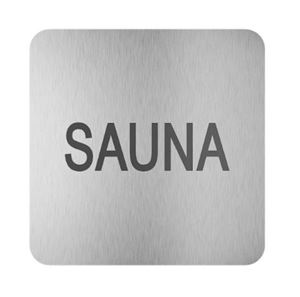 SANELA piktogram Sauna, nerez oceľ