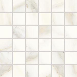 RAKO CAVA mozaika 30x30(5x5) cm, lepená na sieti, mat, biela