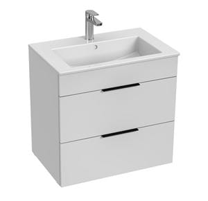 JIKA CUBE skrinka s umývadlom 65x43x62,2 cm, 2 zásuvky, biela