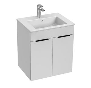 JIKA CUBE skrinka s umývadlom 55x43x62,2 cm, 2 dvierka, biela