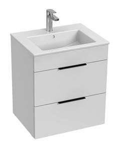 JIKA CUBE skrinka s umývadlom 55x43x62, 2 cm, 2 zásuvky, biela