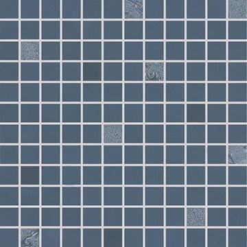 RAKO UP mozaika 30x30(2,5x2,5) cm, lepená na sieti, lesk, tmavo modrá
