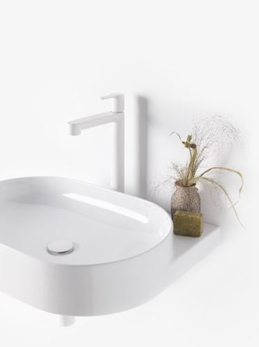 RAVAK YARD 600 umývadlo 60,5 cm, s otvorom pre batériu, bez prepadu XJX01260002 Obrázek - fotka