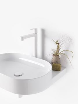 RAVAK YARD 600 umývadlo 60,5 cm, s otvorom pre batériu, bez prepadu XJX01260002 Obrázek - fotka