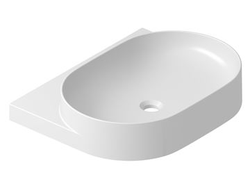 RAVAK YARD 600 umývadlo 60,5 cm, s otvorom pre batériu, bez prepadu XJX01260002 Obrázek - fotka