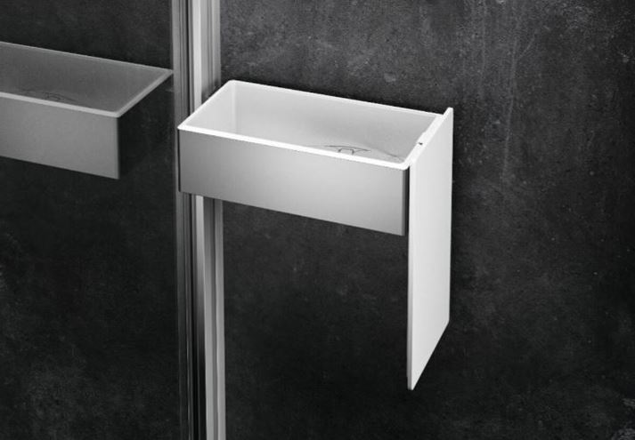 HÜPPE SELECT+ DRYBOX odkladací box s vekom 213 mm, na sprchovací kút, strieborná SL2201087 Obrázek - fotka