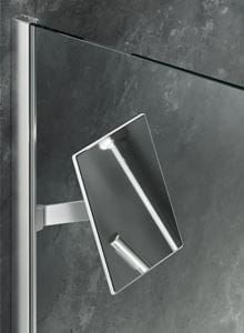 HÜPPE SELECT+ kozmetické zrkadlo 213x213 mm, na sprchovací kút, strieborná