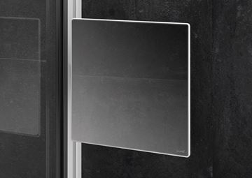 HÜPPE SELECT+ kozmetické zrkadlo 213x213 mm, na sprchovací kút, strieborná SL2301087 Obrázek - fotka