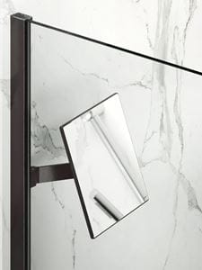 HÜPPE SELECT+ kozmetické zrkadlo 213x213 mm, na sprchovací kút, čierna