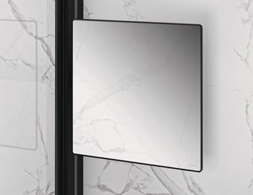 HÜPPE SELECT+ kozmetické zrkadlo 213x213 mm, na sprchovací kút, čierna SL2301123 Obrázek - fotka