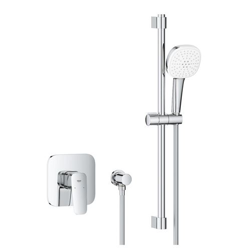 GROHE CUBEO sprchový set s podomietkovou batériou, ručná sprcha, tyč, hadica, nástenné kolienko, chróm 1053350000 Obrázek - Hlavní obrázek