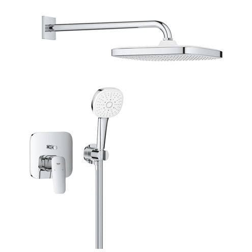 GROHE CUBEO sprchový set s podomietkovou batériou, horná sprcha, ručná sprcha s 3 prúdmi, hadica, držiak, chróm 1053360000 Obrázek - Hlavní obrázek