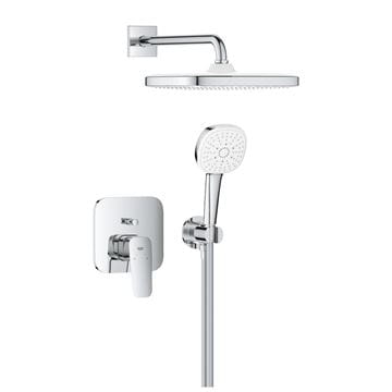 GROHE CUBEO sprchový set s podomietkovou batériou, horná sprcha, ručná sprcha s 3 prúdmi, hadica, držiak, chróm 1053360000 Obrázek - fotka