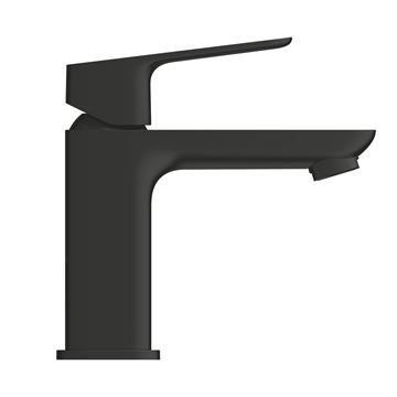 GROHE CUBEO umývadlová stojanková batéria, s odtokovou súpravou, Water Saving, SilkMove ES, matte black 1017322430 Obrázek - fotka