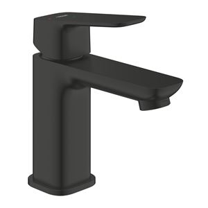 GROHE CUBEO umývadlová stojanková batéria, s odtokovou súpravou, Water Saving, SilkMove ES, matte black