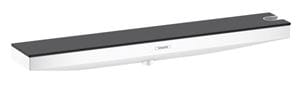 HANSGROHE RAINFINITY nástenná prípojka hadice Porter 500 s poličkou a držiakom sprchy vpravo, matná biela/grafit