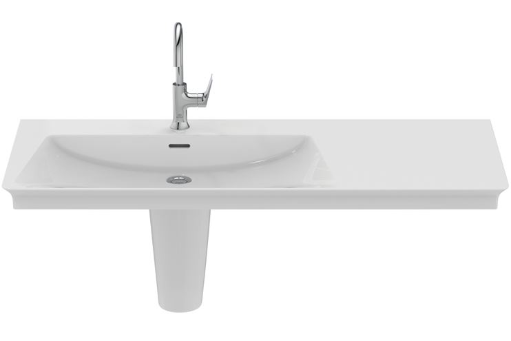 IDEAL STANDARD LA DOLCE VITA umývadlo 126 cm, s otvorom pre batériu vľavo a prepadom E263201 Obrázek - fotka