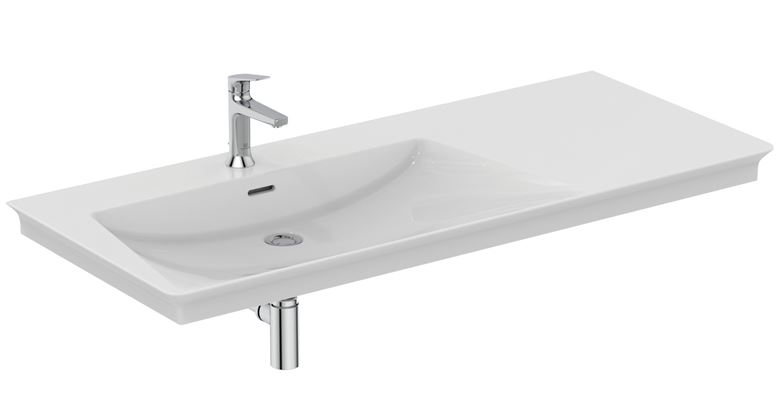 IDEAL STANDARD LA DOLCE VITA umývadlo 126 cm, s otvorom pre batériu vľavo a prepadom E263201 Obrázek - fotka