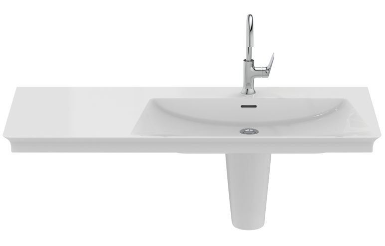 IDEAL STANDARD LA DOLCE VITA umývadlo 126 cm, s otvorom pre batériu vpravo a prepadom E263301 Obrázek - fotka