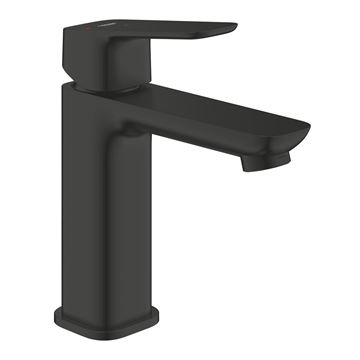 GROHE CUBEO umývadlová stojanková batéria, s odtokovou súpravou, Water Saving, SilkMove ES, matte black