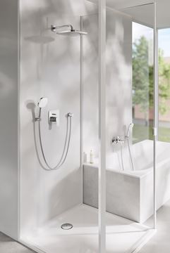 GROHE CUBEO vaňová nástenná batéria, s prepínačom, so sprchovou súpravou, chróm 1018140000 Obrázek - fotka