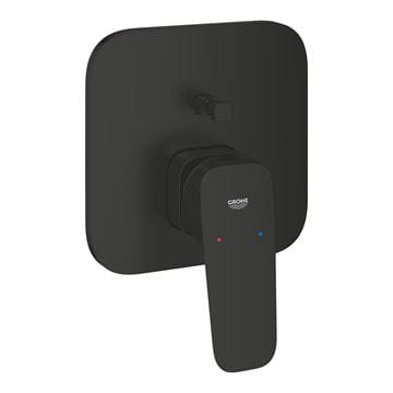 GROHE CUBEO vaňová podomietková batéria, s prepínačom, matte black
