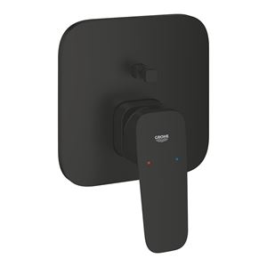 GROHE CUBEO vaňová podomietková batéria, s prepínačom, matte black