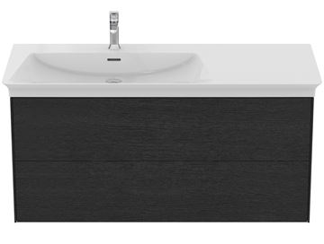 IDEAL STANDARD LA DOLCE VITA 2 skrinka pod umývadlo 100x50,5x54,8 cm, 2 zásuvky, dub dymový T5580Y4 Obrázek - fotka