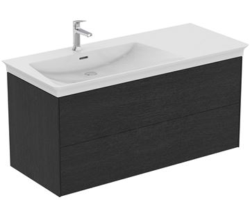 IDEAL STANDARD LA DOLCE VITA 2 skrinka pod umývadlo 100x50,5x54,8 cm, 2 zásuvky, dub dymový T5580Y4 Obrázek - fotka