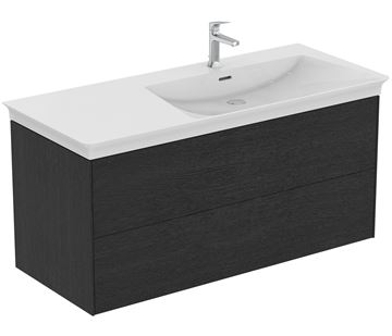 IDEAL STANDARD LA DOLCE VITA 2 skrinka pod umývadlo 100x50,5x54,8 cm, 2 zásuvky, dub dymový T5581Y4 Obrázek - fotka
