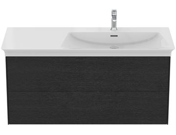 IDEAL STANDARD LA DOLCE VITA 2 skrinka pod umývadlo 100x50,5x54,8 cm, 2 zásuvky, dub dymový T5581Y4 Obrázek - fotka
