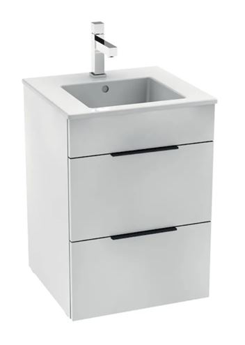 JIKA CUBE skrinka s umývadlom 45x43x62, 2 cm, 2 zásuvky, lesklá biela H4536221763001 Obrázek - Hlavní obrázek