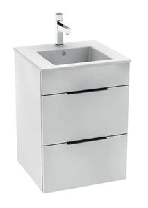 JIKA CUBE skrinka s umývadlom 45x43x62, 2 cm, 2 zásuvky, lesklá biela