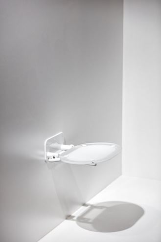RAVAK OVO CHROME sedadlo do sprchy, sklopné, biela/clear B8F0000028 Obrázek - fotka