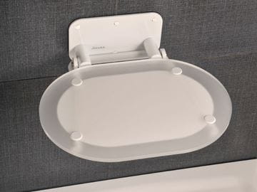 RAVAK OVO CHROME sedadlo do sprchy, sklopné, biela/clear B8F0000028 Obrázek - fotka
