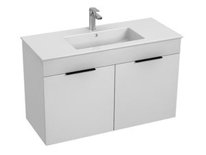 JIKA CUBE skrinka s umývadlom 100x43x62, 2 cm, 2 dvierka, biela