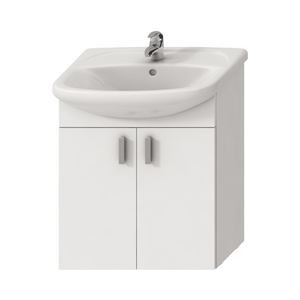 JIKA LYRA PLUS skrinka s umývadlom 60,8x31x69,9 cm, 2 dvierka, biela