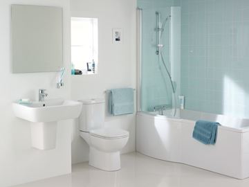 IDEAL STANDARD TEMPO polostĺp pre umývadlo, biela T422501 Obrázek - fotka
