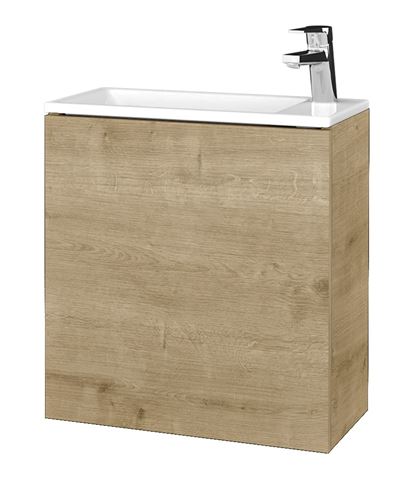 DŘEVOJAS VARIANTE SZD 50 skrinka s umývadlom 50x25x52 cm, 1 dvierka, pánty vpravo, Push-open, arlington 339135-T31 Obrázek - Hlavní obrázek