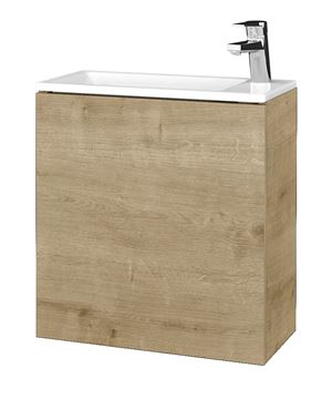 DŘEVOJAS VARIANTE SZD 50 skrinka s umývadlom 50x25x52 cm, 1 dvierka, pánty vpravo, Push-open, arlington