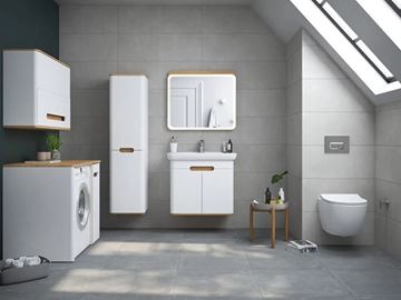 VITRA SENTO vysoká skrinka 40x35x157, 5 cm, 2 dvierka, pánty vpravo, white mat 60848 Obrázek - fotka