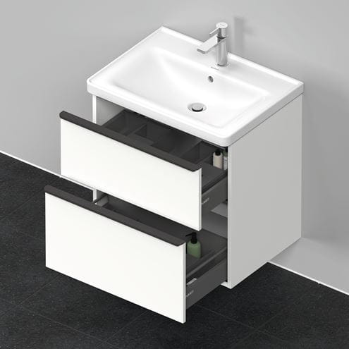 DURAVIT D-NEO skrinka s umývadlom 65x48x62,5 cm, 2 zásuvky, White mat DE012001818 Obrázek - fotka