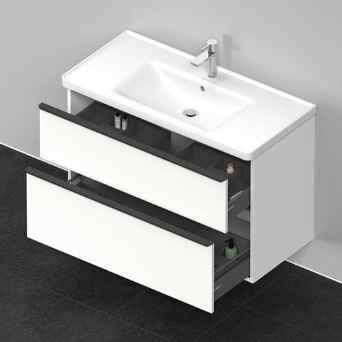 DURAVIT D-NEO skrinka s umývadlom 100x48x62,5 cm, 2 zásuvky, White mat DE012201818 Obrázek - fotka