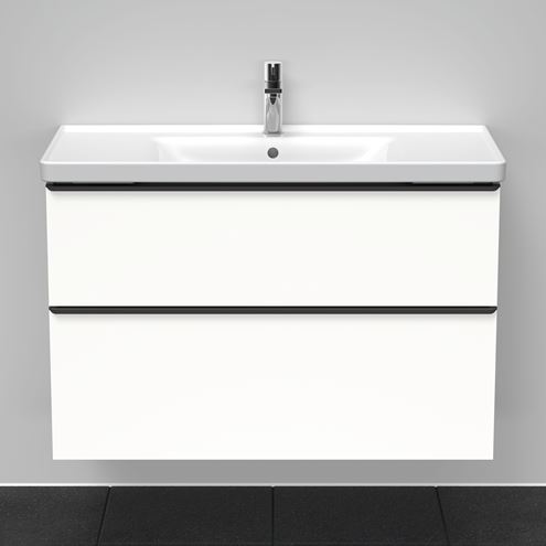 DURAVIT D-NEO skrinka s umývadlom 100x48x62,5 cm, 2 zásuvky, White mat DE012201818 Obrázek - fotka